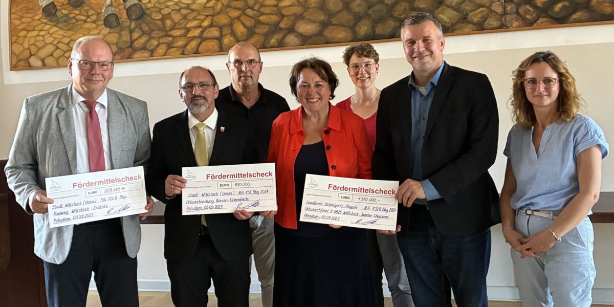 Übergabe Fördermittel[l Wittstock