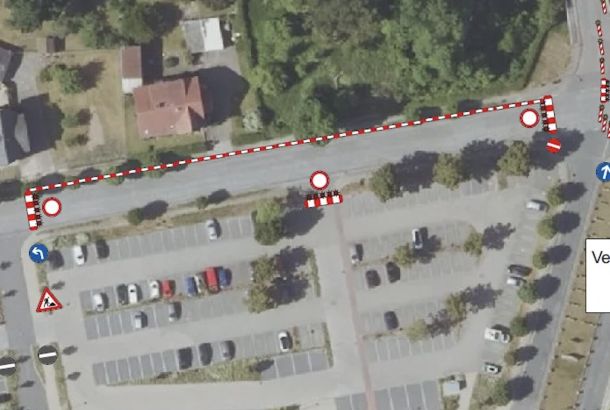 Verkehrseinschränkung Pritzwalker Straße