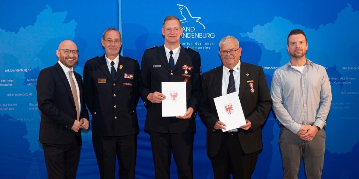 Ehrung Brand Katastrophenschützer