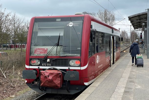 Der RB73 im Bahnhof von Neustadt (Dosse)