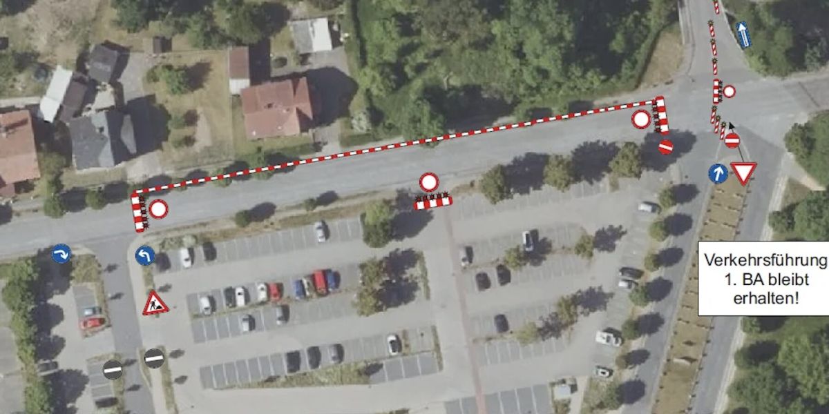 Verkehrseinschränkung Pritzwalker Straße