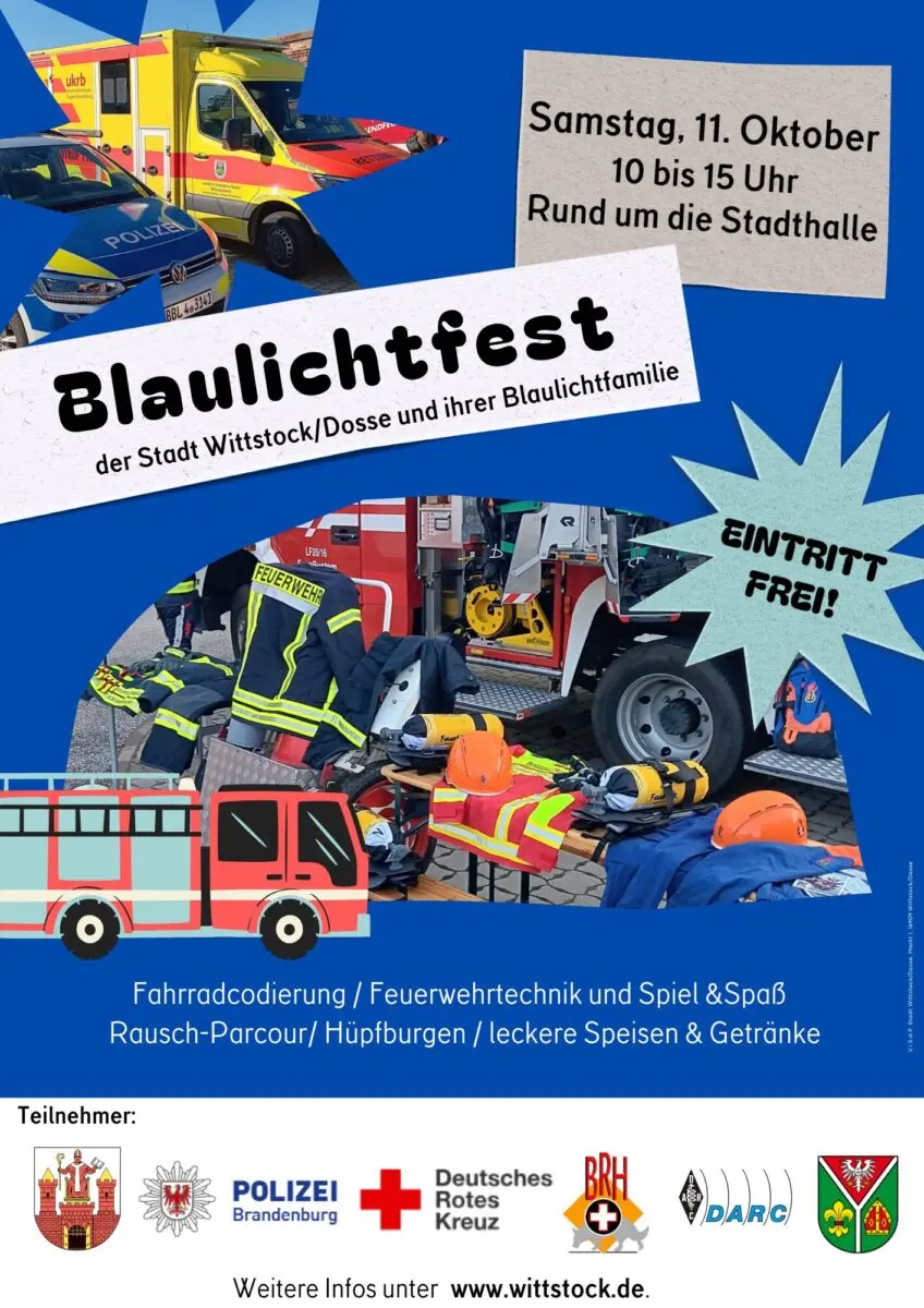 Blaulichtfest Plakat 26 09