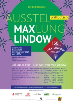 ausstellungseroeffnung bi uns to hus die welt von max lindow