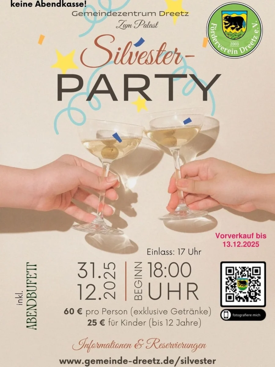 silvesterfeier in dreetz