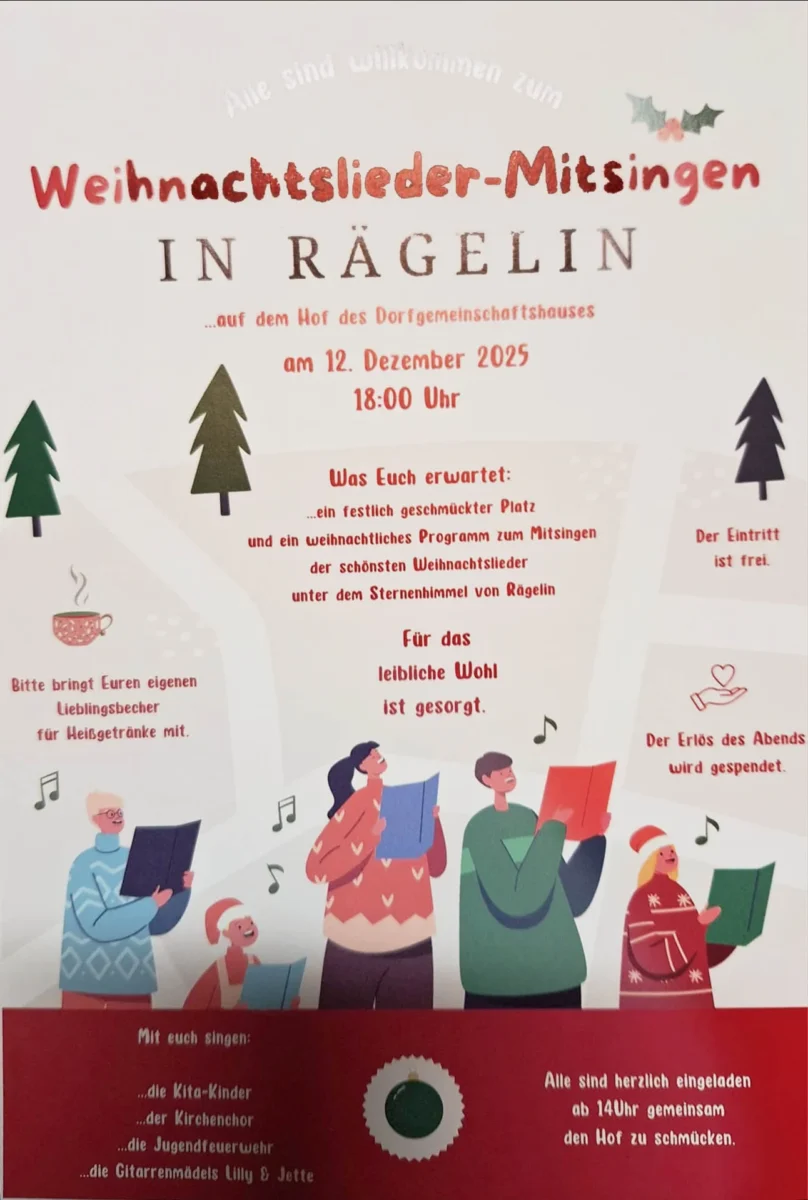 weihnachsliedermitsingen in raegelin
