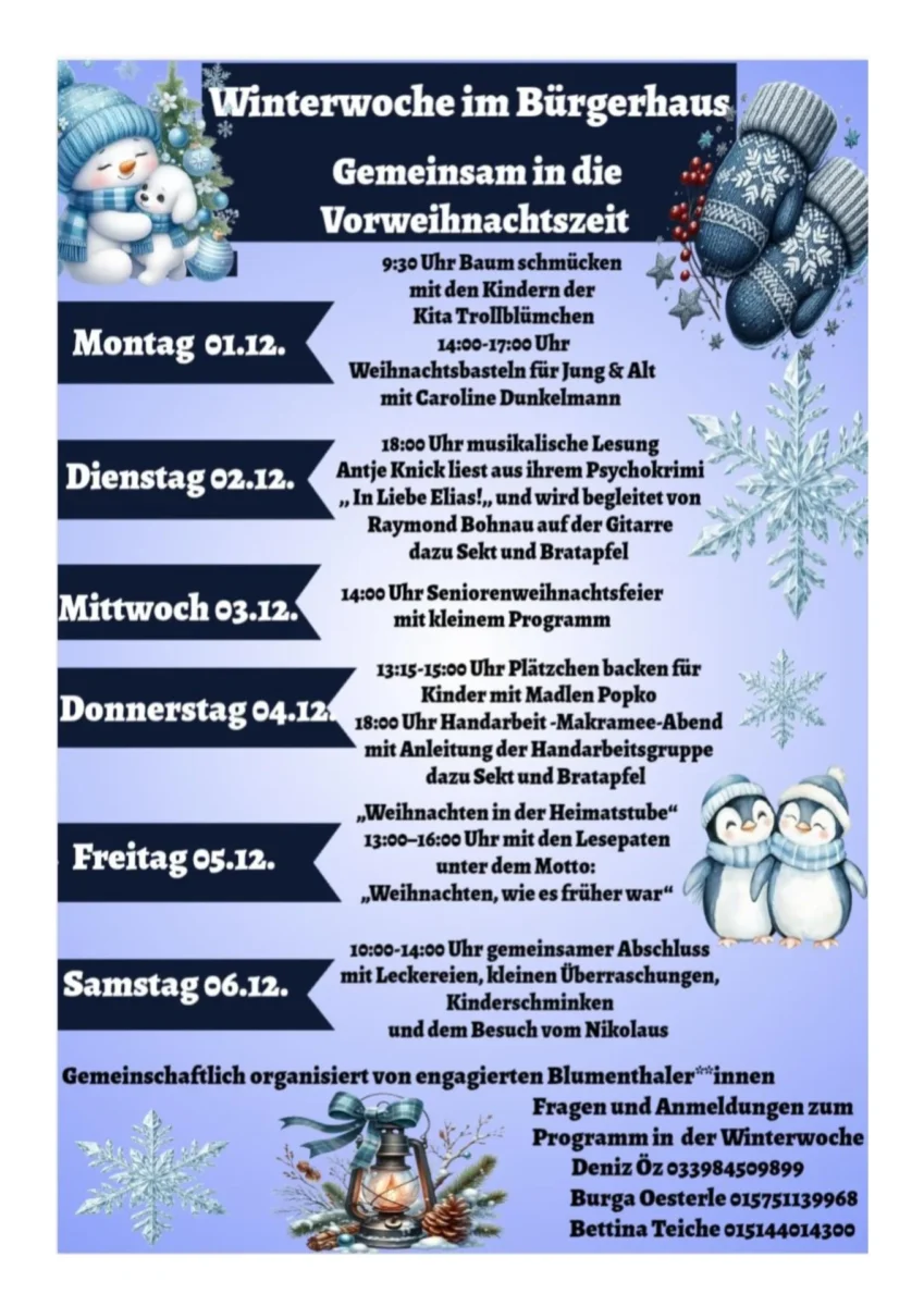 winterwoche im buergerhaus blumenthal