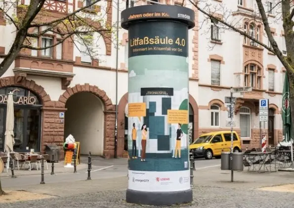 IN litfaßkrisensäule 3 IN litfaßkrisensäule 3