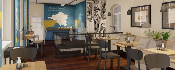 Planungsbild des Archäologischen Schaucafés in Meyenburg I Foto: Zeitschätze Prignitz